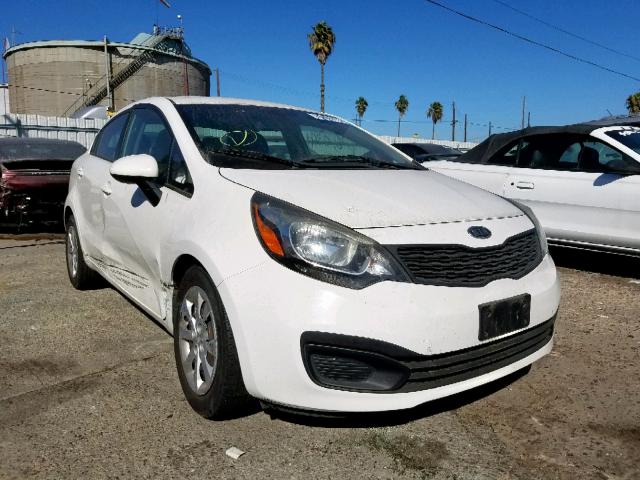 KNADM4A39C6044860 - 2012 KIA RIO LX WHITE photo 1