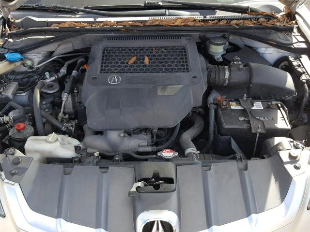 5J8TB18297A008736 - 2007 ACURA RDX SILVER photo 7