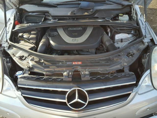 4JGCB6FB7AA102924 - 2010 MERCEDES-BENZ R 350 4MAT SILVER photo 7