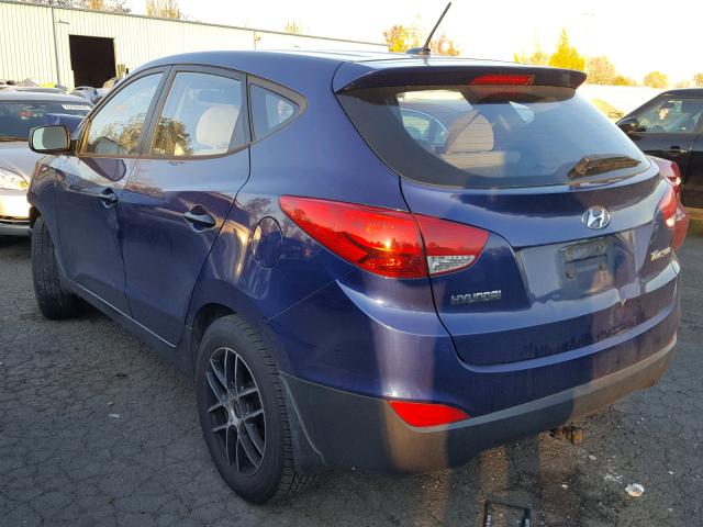 KM8JT3AB6BU240951 - 2011 HYUNDAI TUCSON GL BLUE photo 3