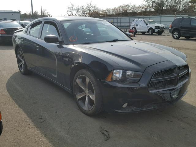 2C3CDXHG0EH230396 - 2014 DODGE CHARGER SX BLACK photo 1