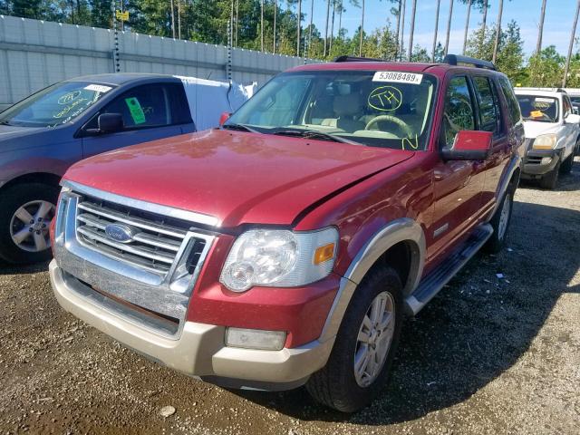 1FMEU64EX6UA78706 - 2006 FORD EXPLORER E RED photo 2