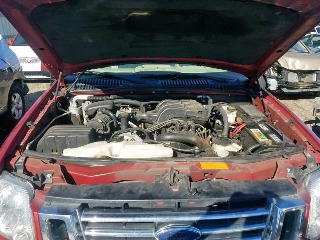 1FMEU64EX6UA78706 - 2006 FORD EXPLORER E RED photo 7