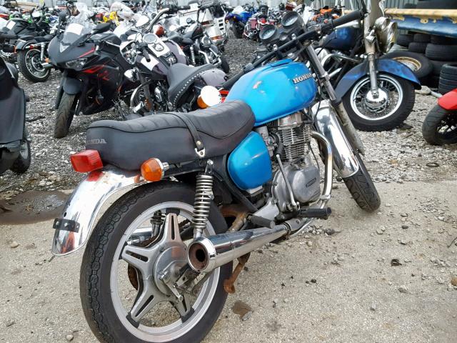 CB400T4013573 - 1978 HONDA MOTORCYCLE BLUE photo 4