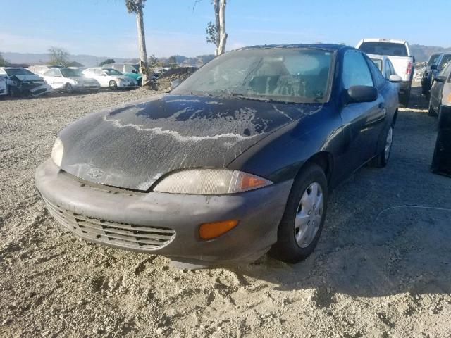 1G1JC1242VM132574 - 1997 CHEVROLET CAVALIER B BLACK photo 2