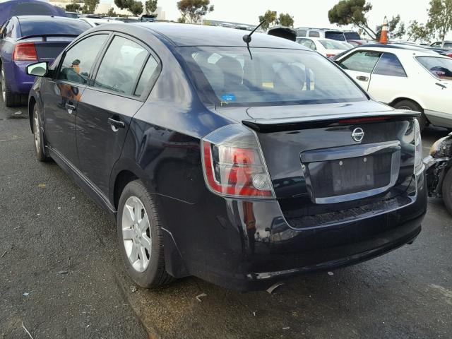 3N1AB6APXCL779009 - 2012 NISSAN SENTRA 2.0 BLACK photo 3