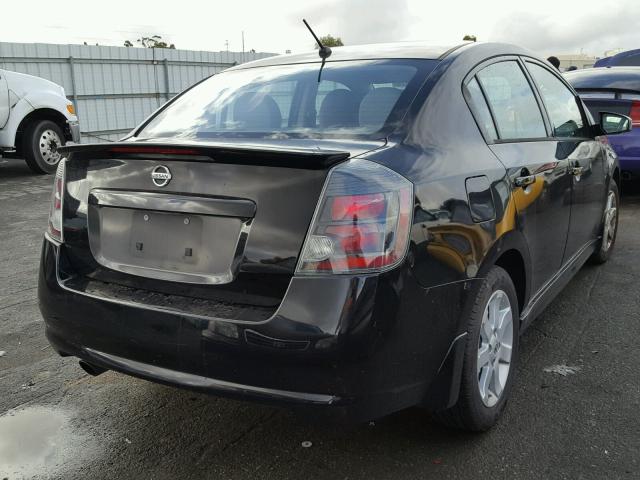 3N1AB6APXCL779009 - 2012 NISSAN SENTRA 2.0 BLACK photo 4