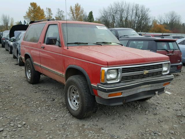 1GNCT18Z4M0118420 - 1991 CHEVROLET BLAZER S10 RED photo 1