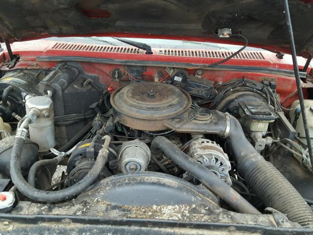 1GNCT18Z4M0118420 - 1991 CHEVROLET BLAZER S10 RED photo 7