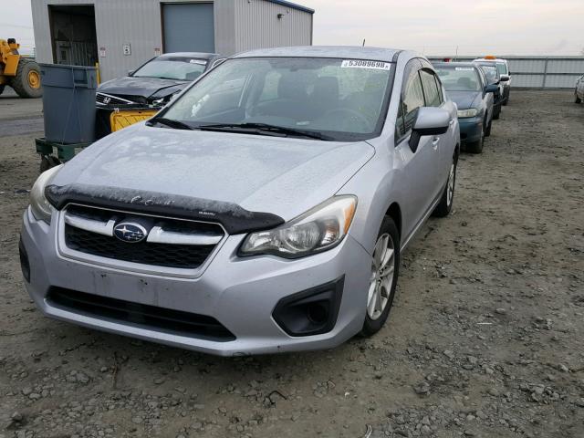 JF1GJAC65DH007623 - 2013 SUBARU IMPREZA PR SILVER photo 2