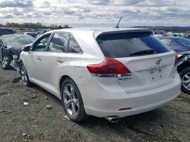 4T3BK3BB9DU074330 - 2013 TOYOTA VENZA LE WHITE photo 3