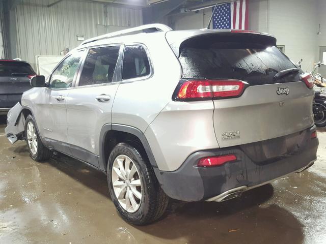 1C4PJMDS5FW587901 - 2015 JEEP CHEROKEE L SILVER photo 3