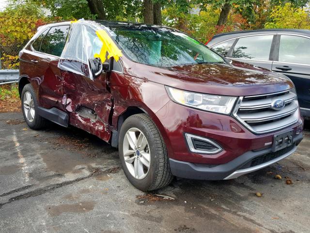 2FMPK4J86HBB77422 - 2017 FORD EDGE SEL RED photo 1