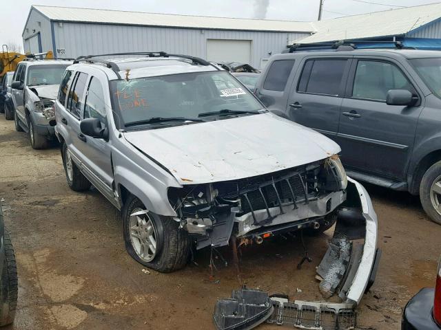 1J4GW48NX4C350030 - 2004 JEEP GRAND CHER SILVER photo 1