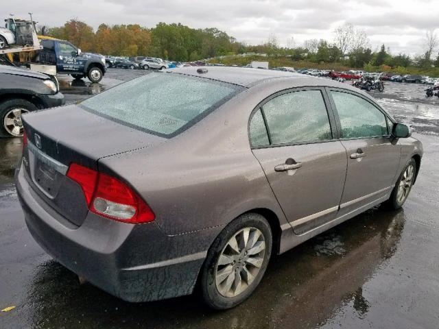 1HGFA16899L017208 - 2009 HONDA CIVIC EX GRAY photo 4