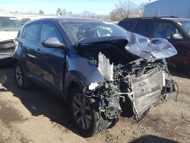 KNDPBCACXF7748774 - 2015 KIA SPORTAGE L BLUE photo 1