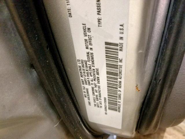 4S3BH625147303959 - 2004 SUBARU LEGACY L S SILVER photo 10