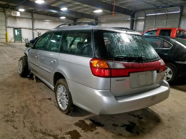 4S3BH625147303959 - 2004 SUBARU LEGACY L S SILVER photo 3