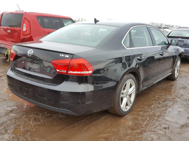 1VWBS7A34EC064985 - 2014 VOLKSWAGEN PASSAT SE BLACK photo 4