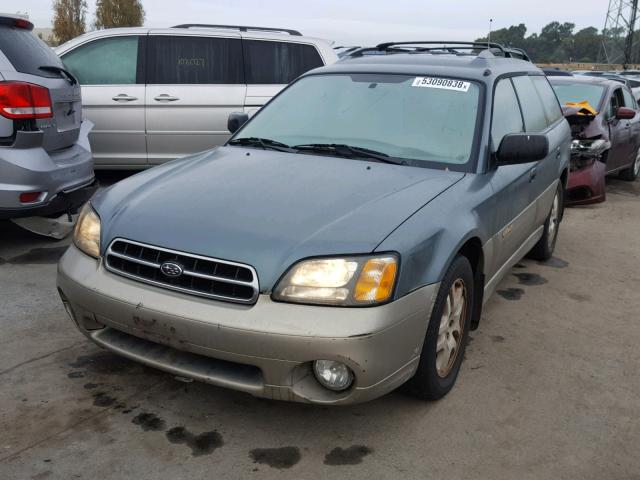 4S3BH665717655045 - 2001 SUBARU LEGACY OUT GREEN photo 2