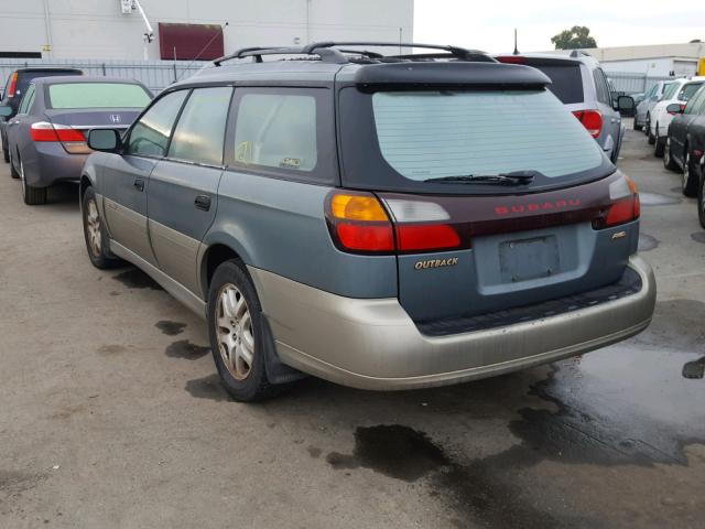 4S3BH665717655045 - 2001 SUBARU LEGACY OUT GREEN photo 3