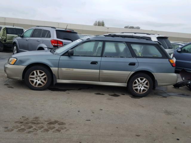 4S3BH665717655045 - 2001 SUBARU LEGACY OUT GREEN photo 9