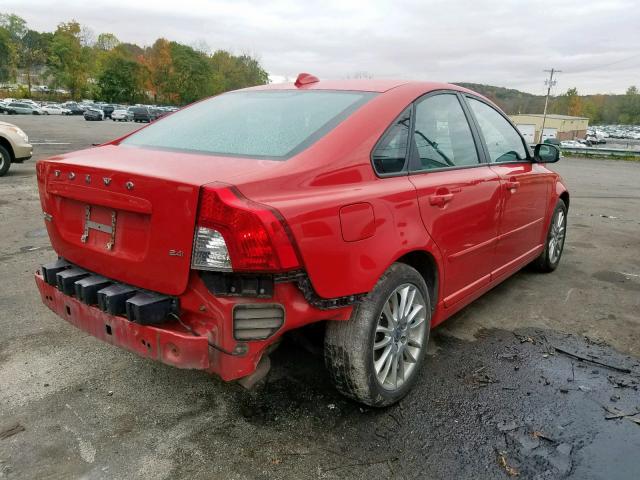 YV1390MS2A2491217 - 2010 VOLVO S40 2.4I RED photo 4