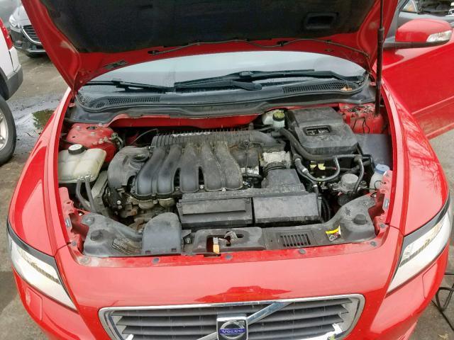 YV1390MS2A2491217 - 2010 VOLVO S40 2.4I RED photo 7