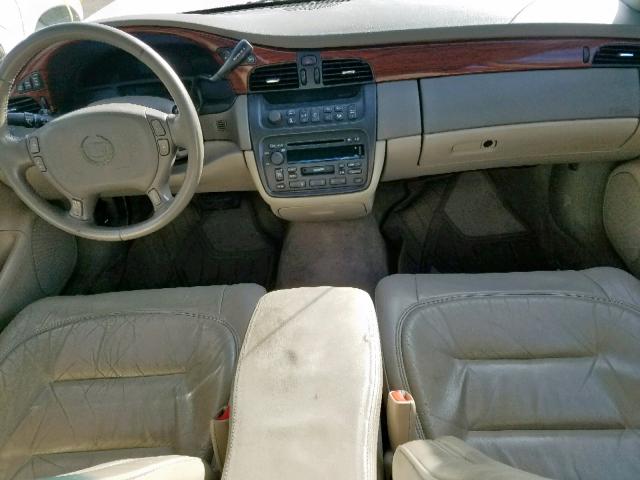 1G6KD54Y22U273739 - 2002 CADILLAC DEVILLE WHITE photo 9