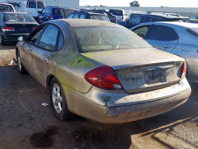 1FAFP55U81G261731 - 2001 FORD TAURUS SES GOLD photo 3