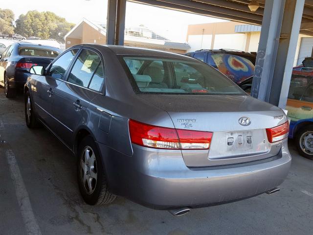 5NPEU46F66H048448 - 2006 HYUNDAI SONATA GRAY photo 3