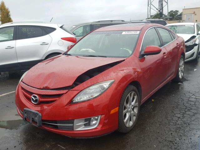 1YVHP82BX95M16014 - 2009 MAZDA 6 S RED photo 2