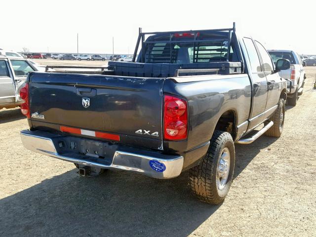 3D7KS28A98G153257 - 2008 DODGE RAM 2500 S შავი ფოტო 4