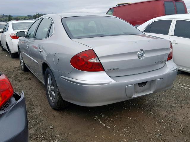 2G4WD552471113143 - 2007 BUICK LACROSSE C SILVER photo 3