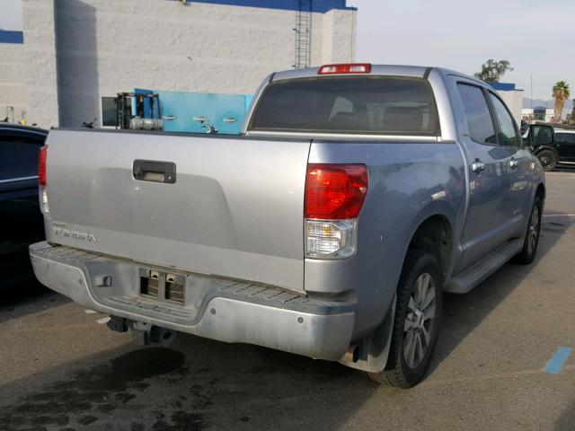 5TFFY5F16AX080106 - 2010 TOYOTA TUNDRA CRE SILVER photo 4