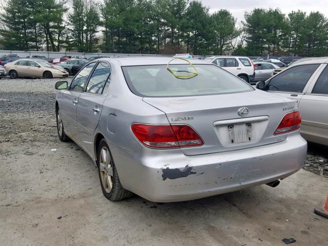 JTHBA30G365165359 - 2006 LEXUS ES 330 SILVER photo 3