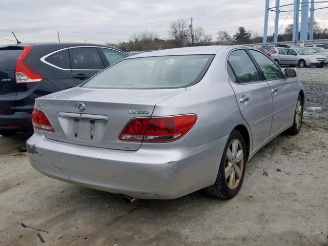 JTHBA30G365165359 - 2006 LEXUS ES 330 SILVER photo 4