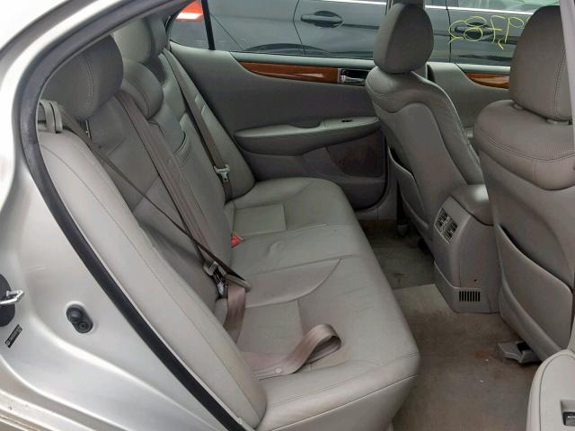 JTHBA30G365165359 - 2006 LEXUS ES 330 SILVER photo 6