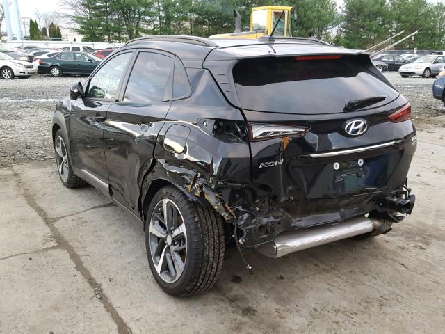 KM8K3CA58JU065521 - 2018 HYUNDAI KONA LIMIT BLACK photo 3