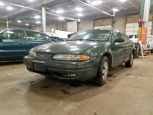 1G3NL52T8YC397016 - 2000 OLDSMOBILE ALERO GL GREEN photo 2