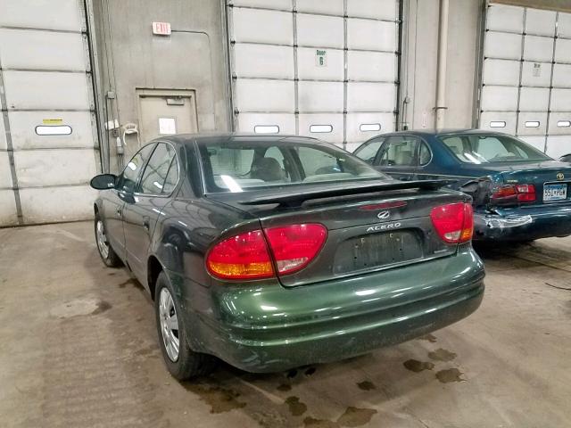 1G3NL52T8YC397016 - 2000 OLDSMOBILE ALERO GL GREEN photo 3