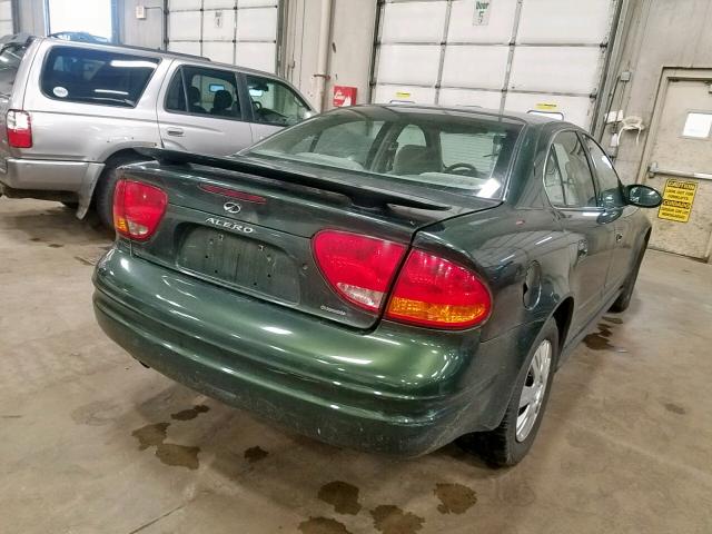 1G3NL52T8YC397016 - 2000 OLDSMOBILE ALERO GL GREEN photo 4