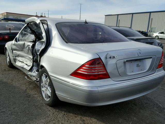 WDBNG70J63A381921 - 2003 MERCEDES-BENZ S 430 SILVER photo 3
