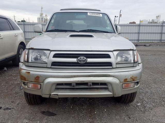 JT3HN86R1Y0309355 - 2000 TOYOTA 4RUNNER SR SILVER photo 9