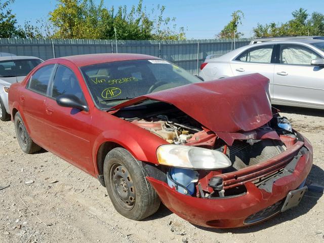 1C3EL46X83N592803 - 2003 CHRYSLER SEBRING LX RED photo 1