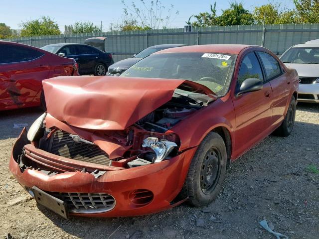 1C3EL46X83N592803 - 2003 CHRYSLER SEBRING LX RED photo 2