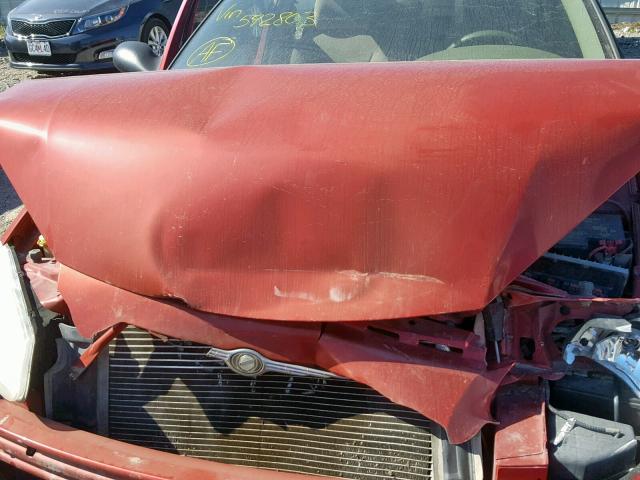 1C3EL46X83N592803 - 2003 CHRYSLER SEBRING LX RED photo 7