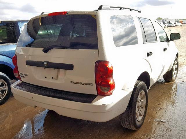 1D8HD38P69F705097 - 2009 DODGE DURANGO SE WHITE photo 4