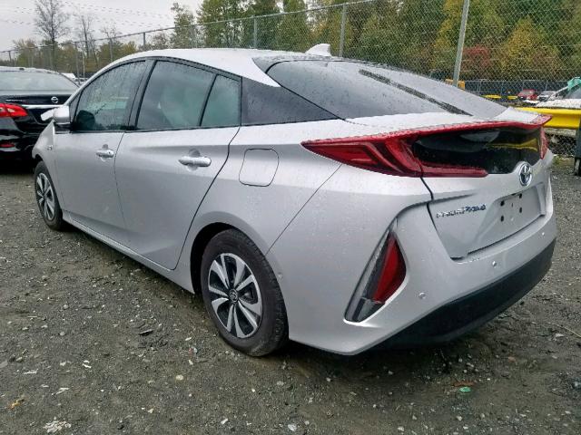 JTDKARFP6J3085568 - 2018 TOYOTA PRIUS PRIM 银色 照片 3