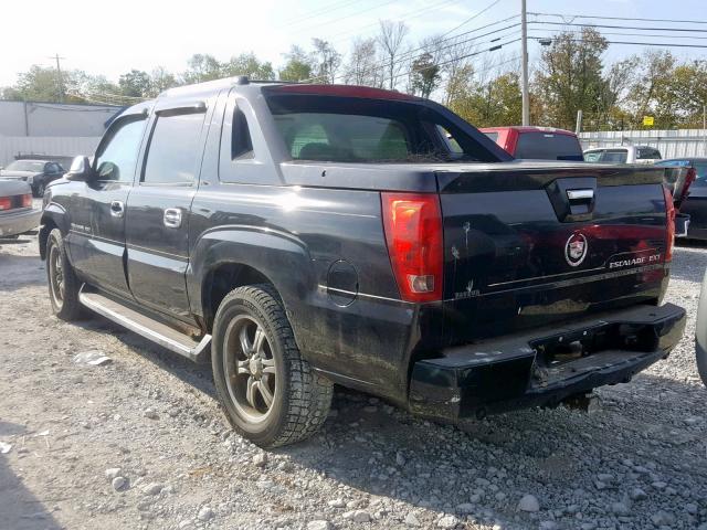 3GYEK62N04G117844 - 2004 CADILLAC ESCALADE E BLACK photo 3